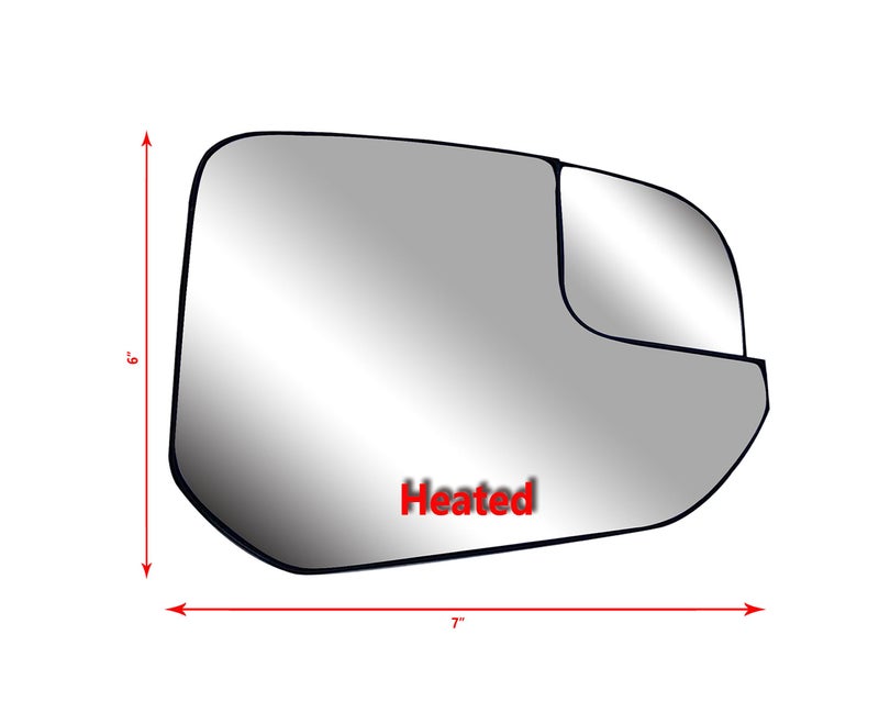 LONGLING Passenger Right Side Replacement Mirror Glasses Small Housing With Heated And Plate Fit Ford Transit Connect XL,XLT and TITANIUM From 2014-onward - Image 3